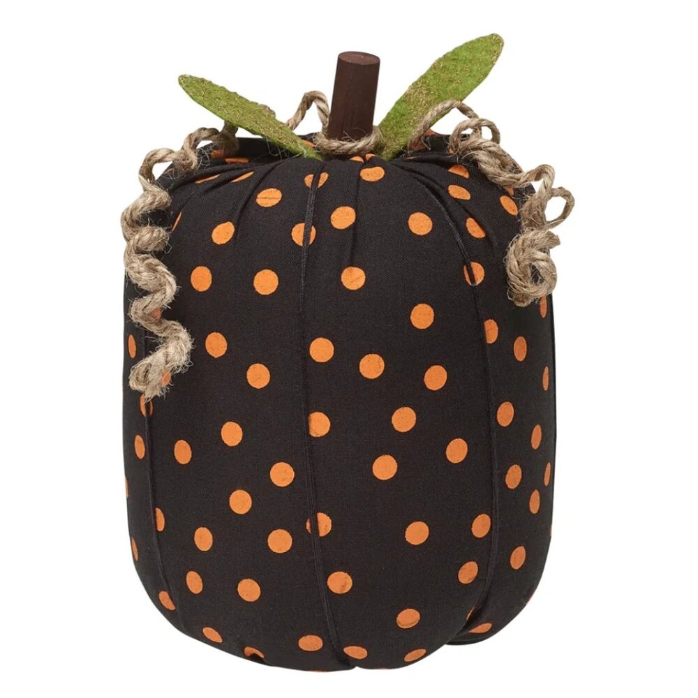 Patterned Fabric Pumpkin/Orange Polka Dot-Large/NWT